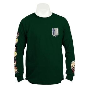 Attack on Titan Anime unisex's Graphic long-sleeve tee
